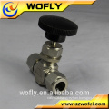 316L ball valve, 3pc PTFE ball valve seal ,ball valve handle